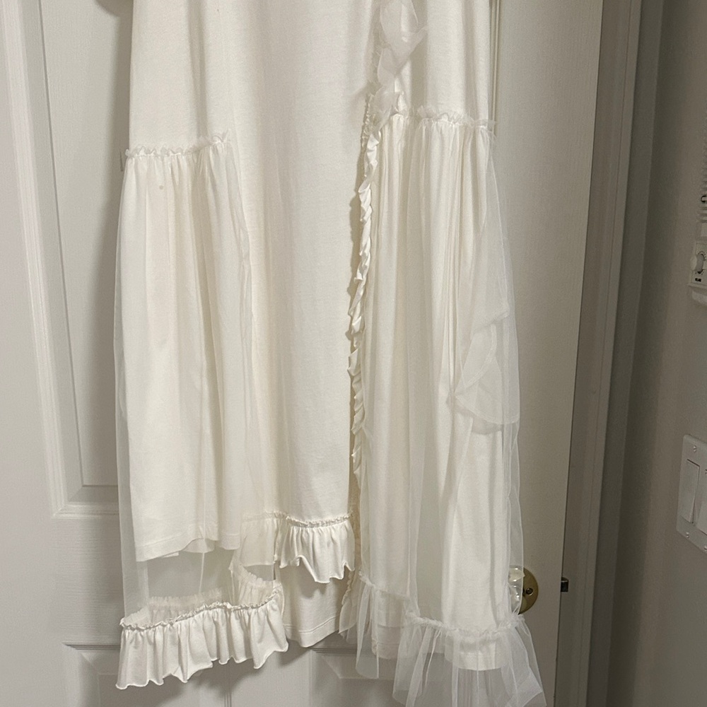 Simone Rocha Cream Dress with Ruffles - Picture 3 of 6